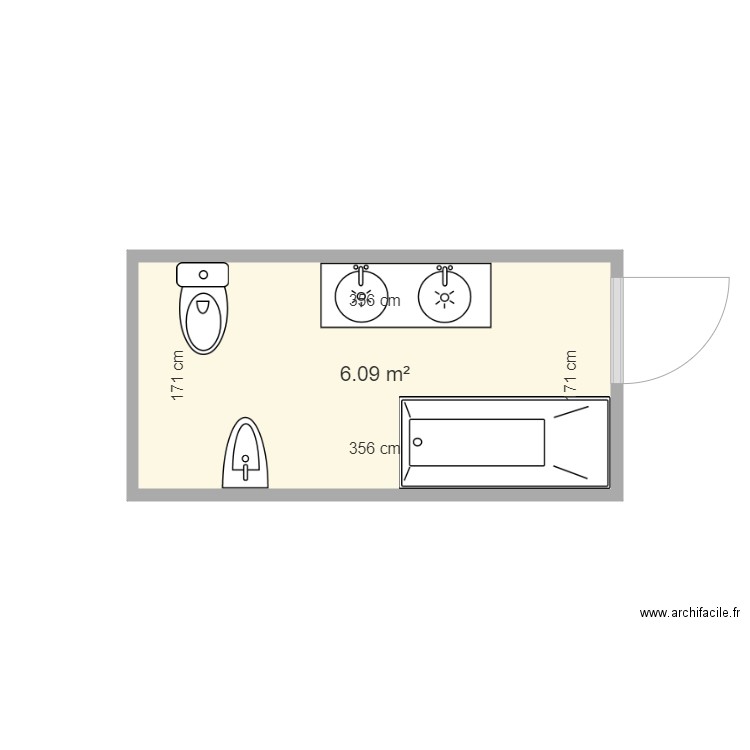 sdb panini. Plan de 0 pièce et 0 m2