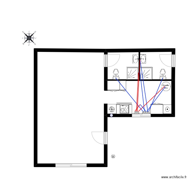 GITE MIALET PLOMBERIE. Plan de 0 pièce et 0 m2