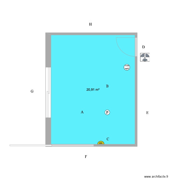 Dr TRANCHANT poste 2. Plan de 0 pièce et 0 m2