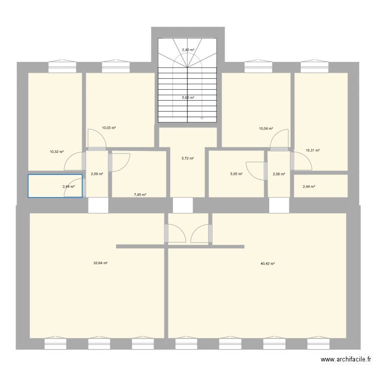 cotes 1er et 2ème étages V1. Plan de 0 pièce et 0 m2