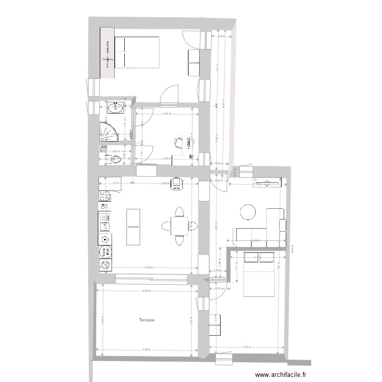 Appartement 2. Plan de 0 pièce et 0 m2