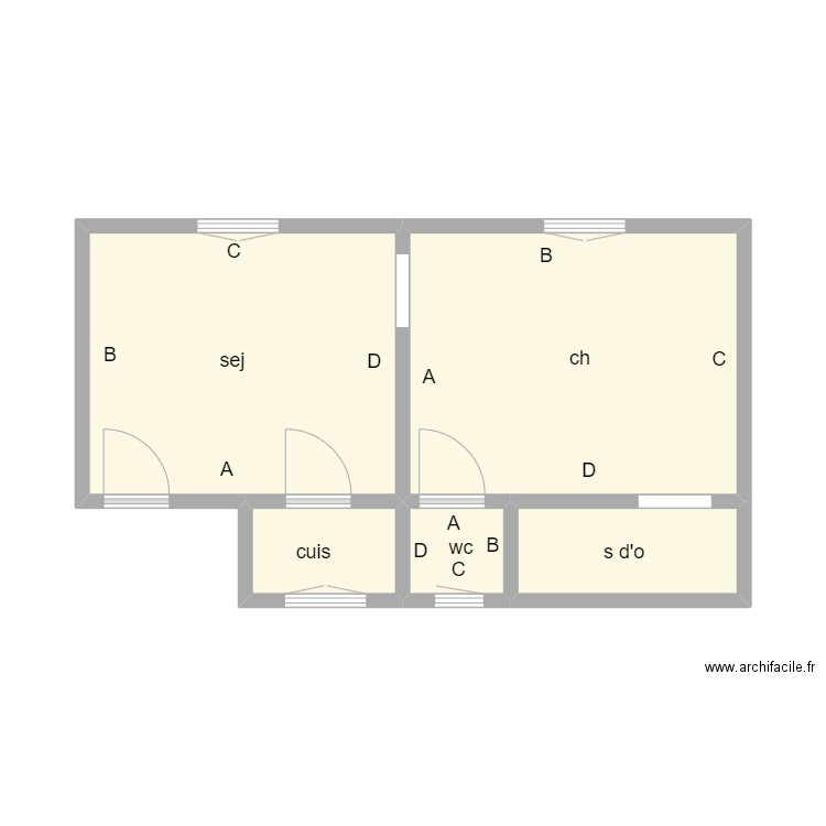Perrin. Plan de 0 pièce et 0 m2