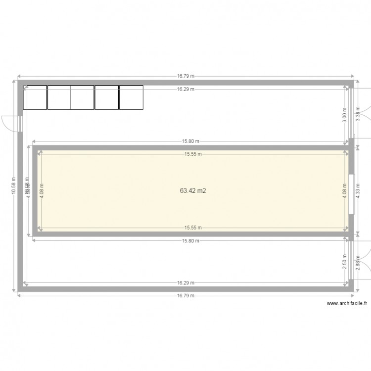 Deuxième option pour 26 brebis. Plan de 0 pièce et 0 m2