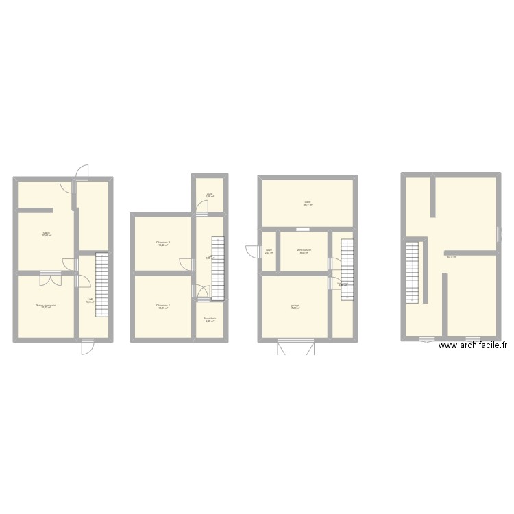 maison. Plan de 0 pièce et 0 m2
