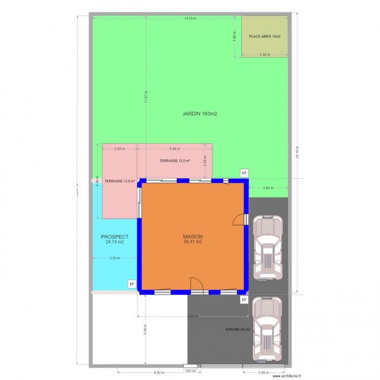 Implantation. Plan de 0 pièce et 0 m2