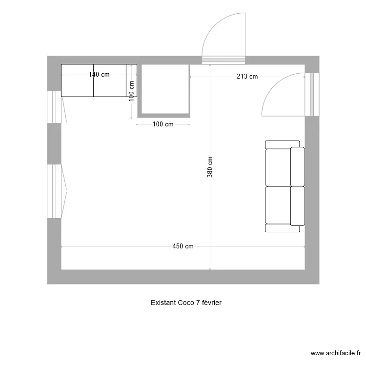 Existant Coco. Plan de Existant Coco. Plan de