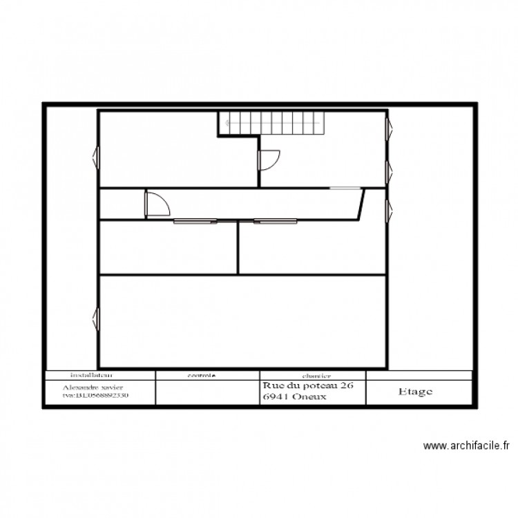 maison oneux etage. Plan de 0 pièce et 0 m2