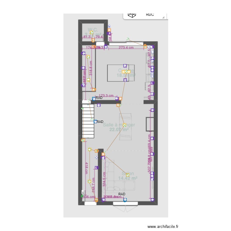 THOMAS RDC. Plan de 0 pièce et 0 m2