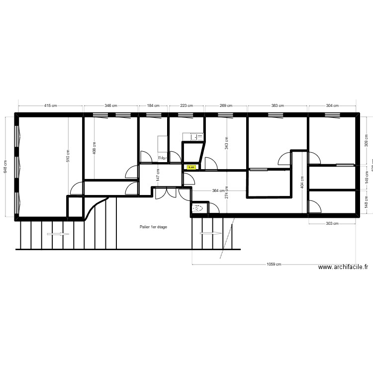 Activ santé 2. Plan de 16 pièces et 122 m2