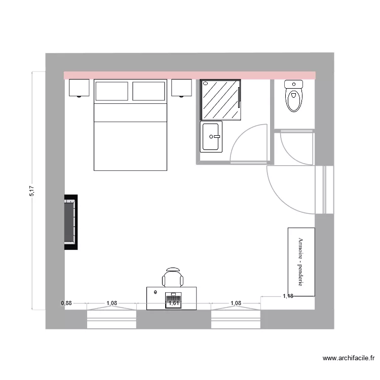 Chambre-Avril. Plan de 