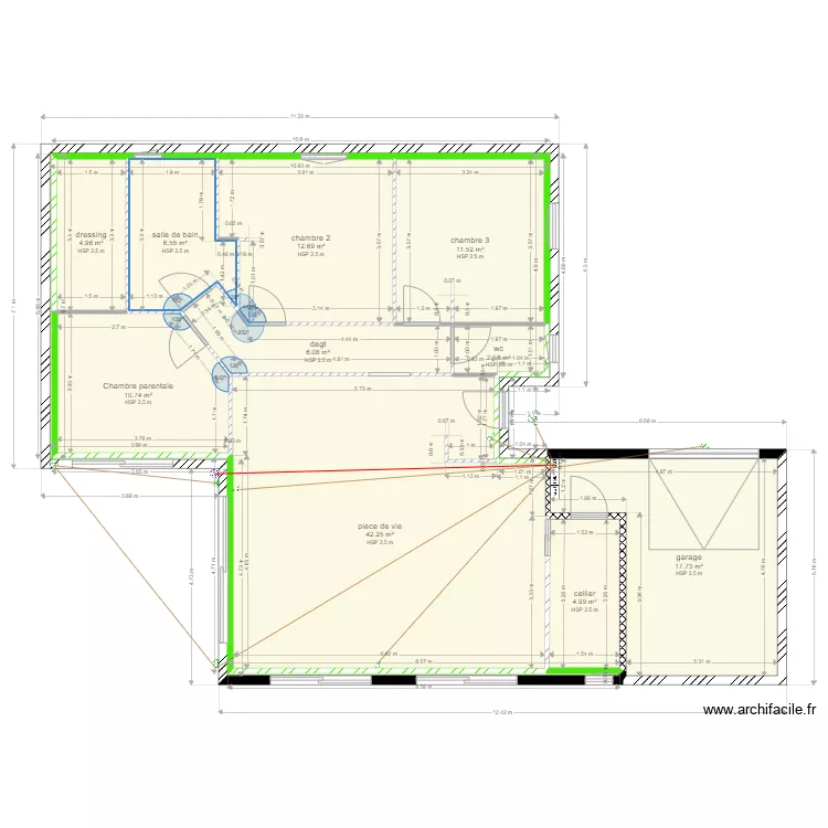 &eacute;lectricit&eacute; exterieurs 23102021. Plan de 