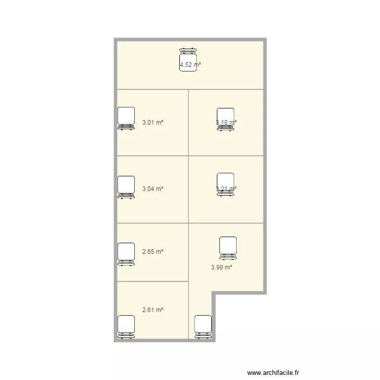 SALLE DE REUNION COVID. Plan de 