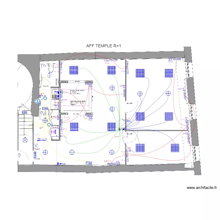 Pieuvre Temple R+1 . Plan de Pieuvre Temple R+1 . Plan de