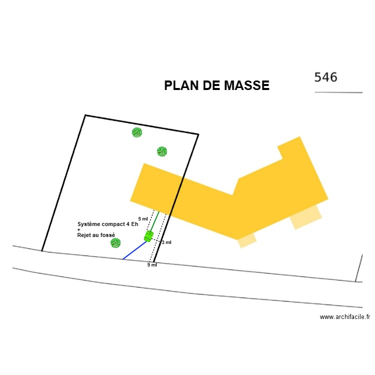 Fontaine. Plan de 0 pièce et 0 m2