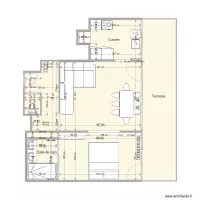 plan projet meubl&eacute;e