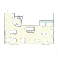 implantation salle et bar Odette