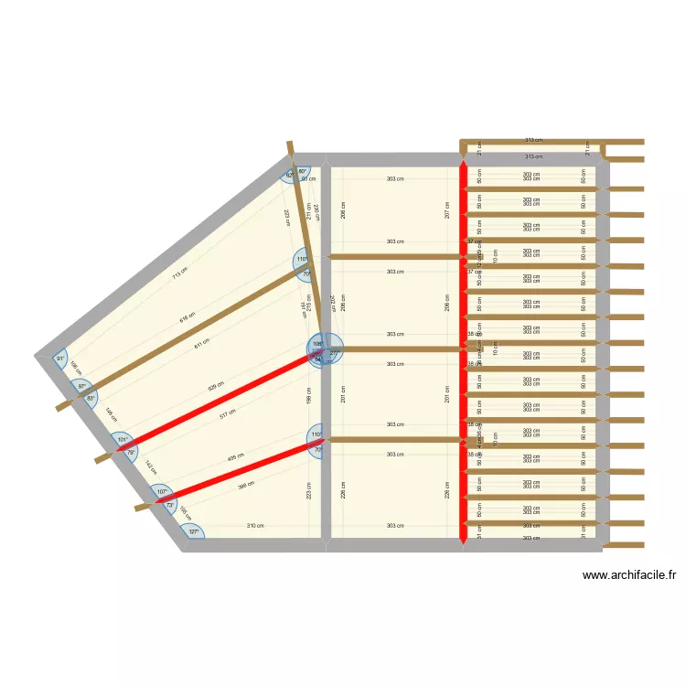 Toit etape 1. Plan de Toit etape 1. Plan de