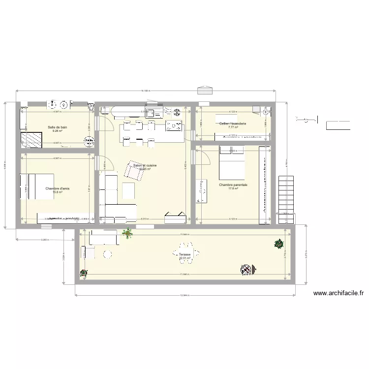 MAISON LASCOURS. Plan de MAISON LASCOURS. Plan de