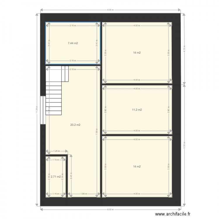 2etage. Plan de 0 pièce et 0 m2