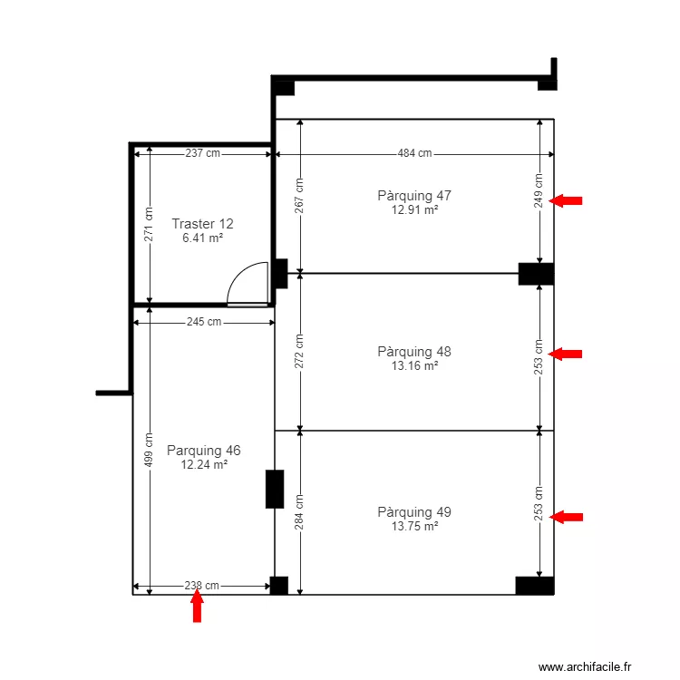 ED PARC GUILLEMO BLOC D PB ANDORRA LA VELLA. Plan de 