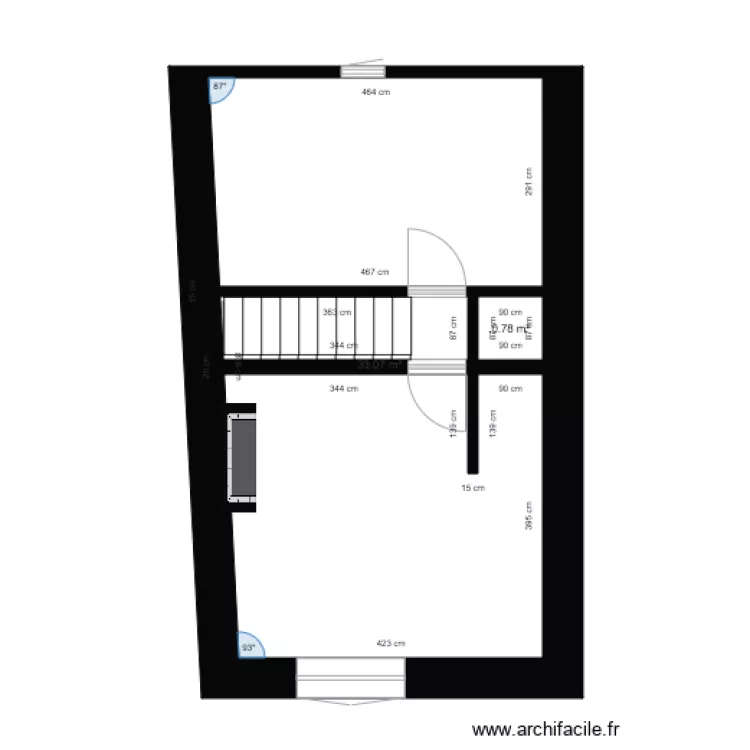 Massy maison ville 1er. Plan de 