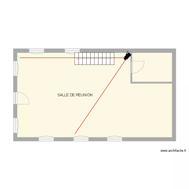 Salle de r&eacute;union FORIEN SARL. Plan de 