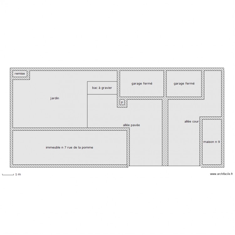plan extérieure avant modification. Plan de 0 pièce et 0 m2