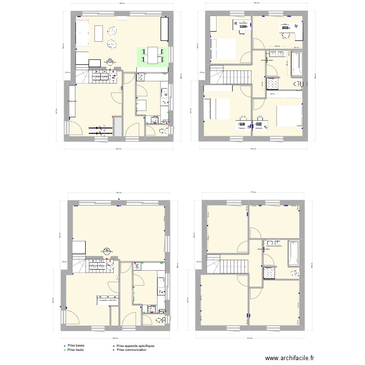 Plan maison KRUTH. Plan de 26 pièces et 257 m2