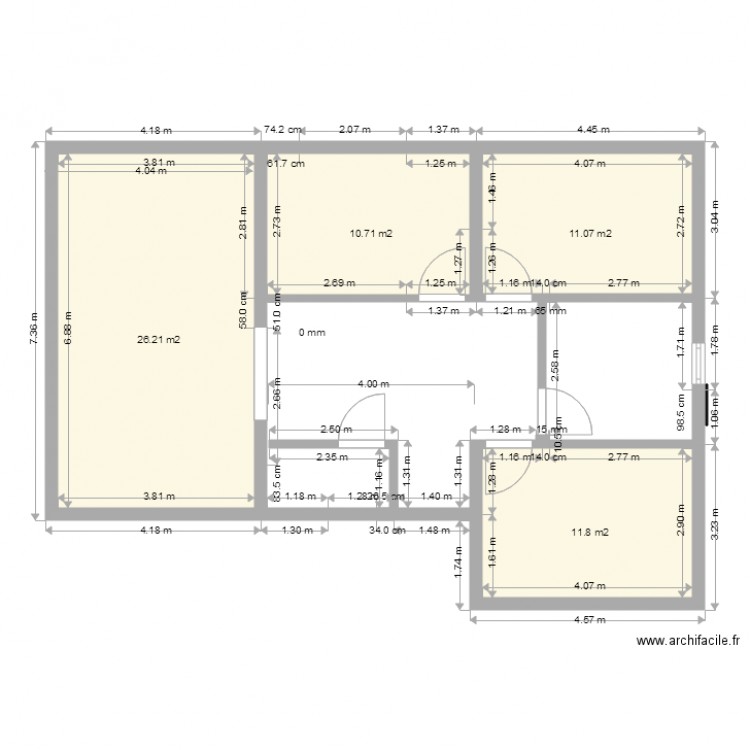 chalet 1 etage. Plan de 0 pièce et 0 m2