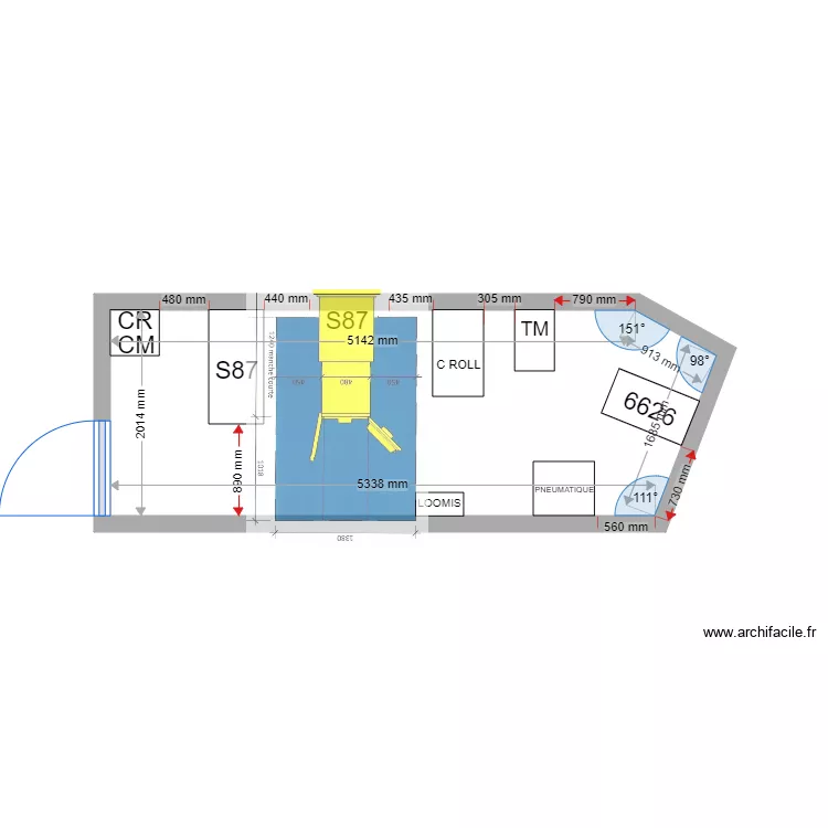 plan de masse PROJET MARSEILLE CASTELLANE S87. Plan de 