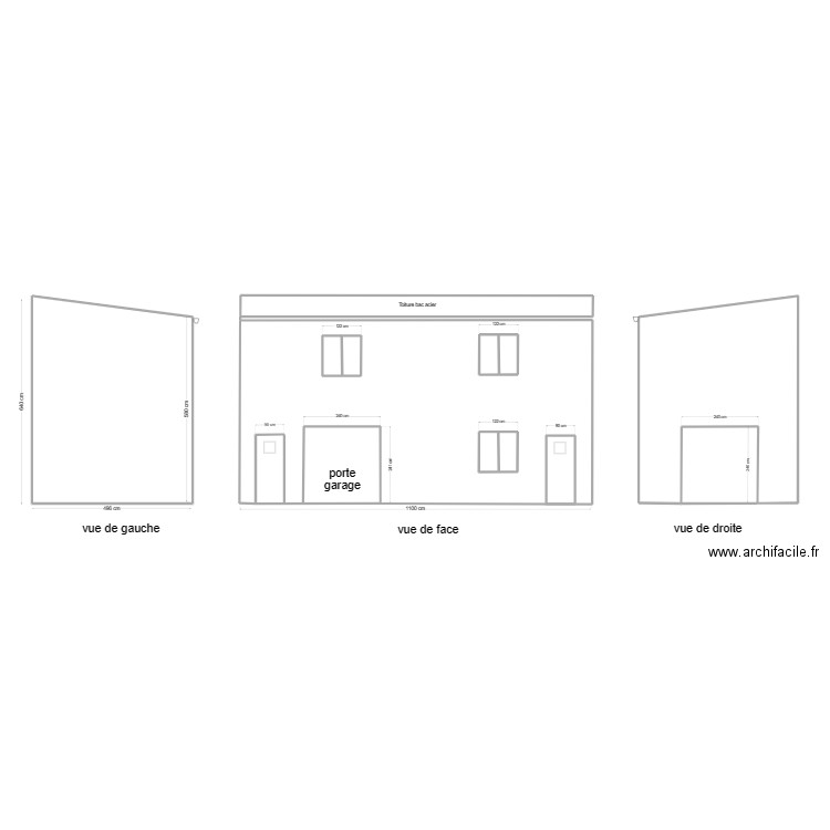 PCMI5    GARAGES   3    FACES. Plan de 9 pièces et 138 m2