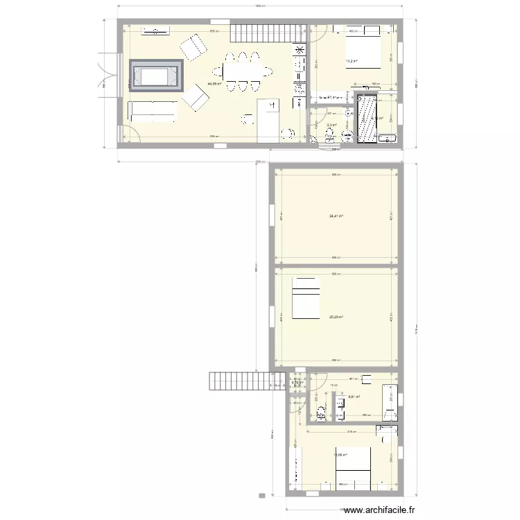 appart 2 elodie . Plan de 