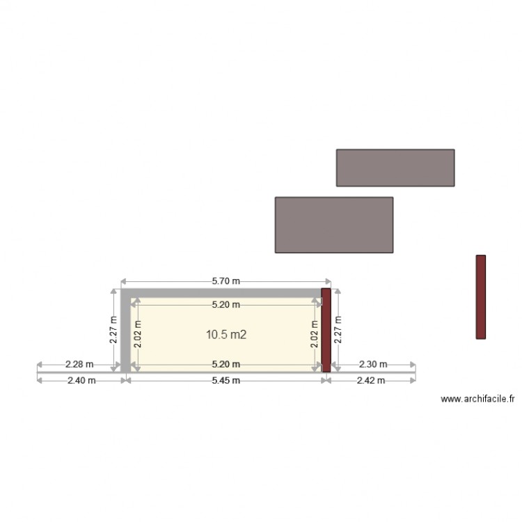 agrandissement. Plan de 0 pièce et 0 m2