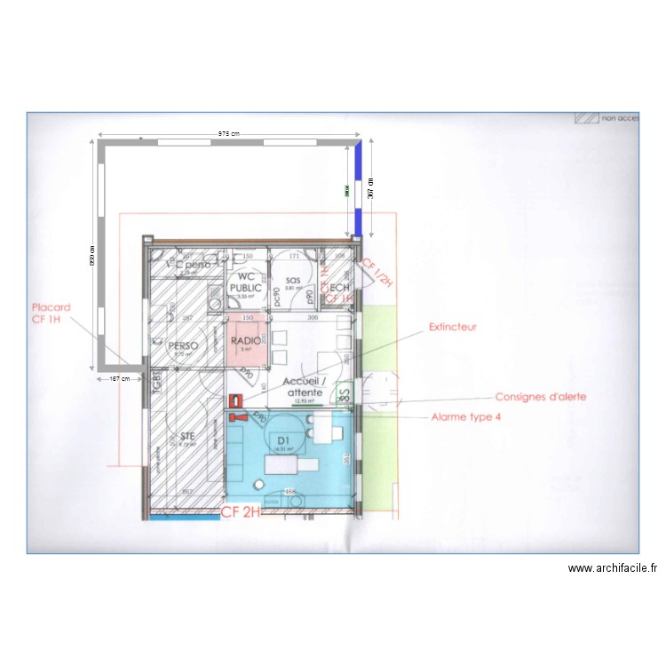 cabinet. Plan de 0 pièce et 0 m2