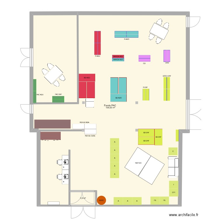 MEDUSEE 2. Plan de 2 pièces et 157 m2