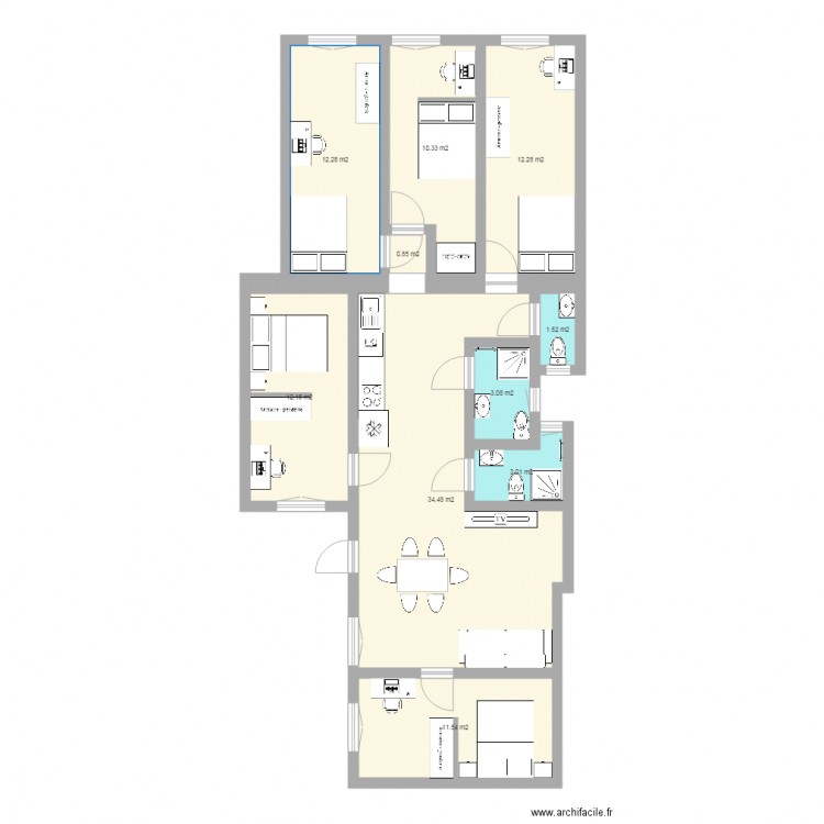 Appartement visite du 30 Mars AMENAGEMENT. Plan de 0 pièce et 0 m2