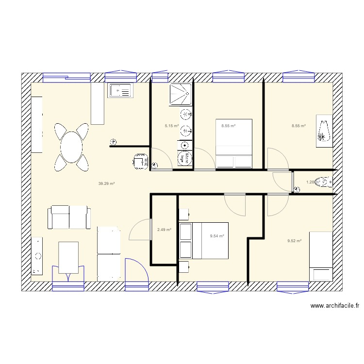 plan mikit loelie 40. Plan de 0 pièce et 0 m2