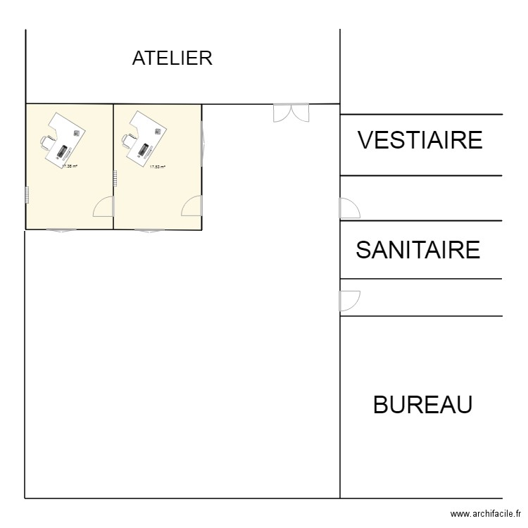 Bureaux techniques TREMBLAY EN FRANCE. Plan de 0 pièce et 0 m2