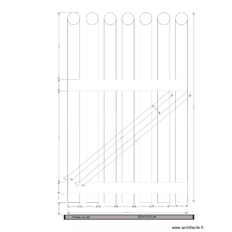 Portillon de Quiberon. Plan de 