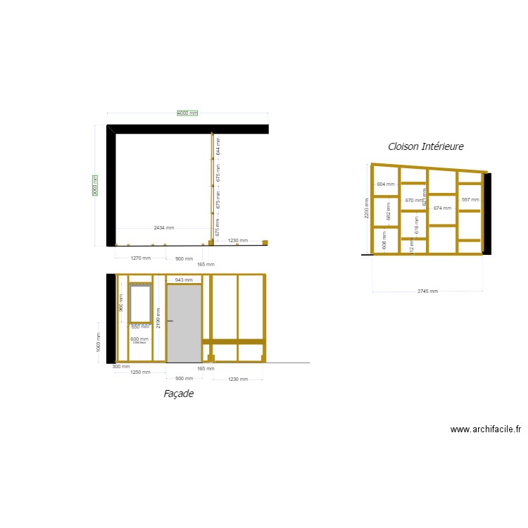Abri de Jardin façade. Plan de 0 pièce et 0 m2