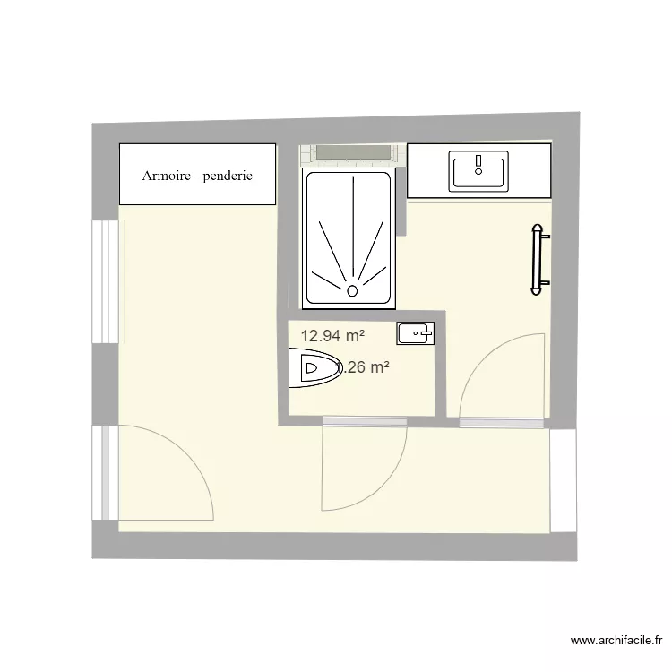 MAISON - SDB. Plan de 