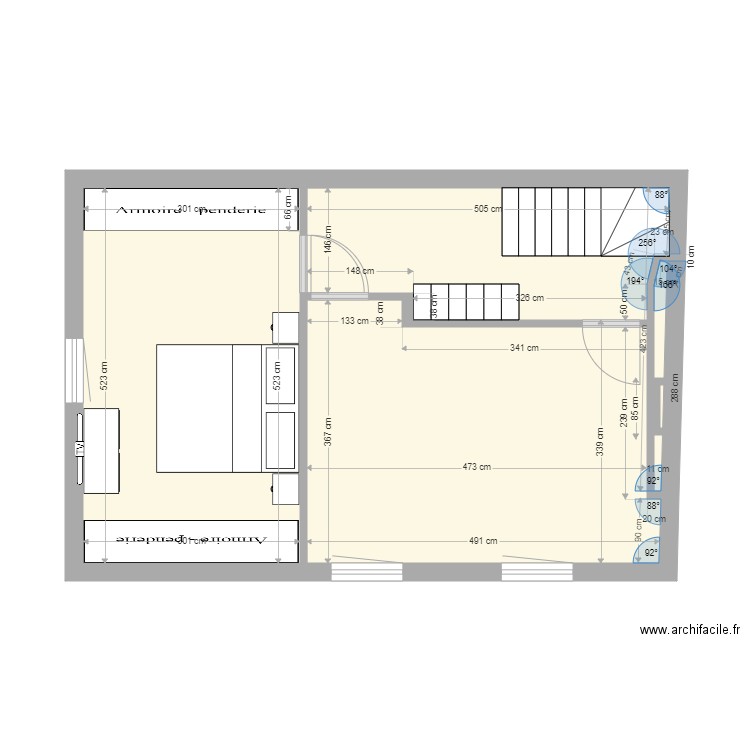 1er ETAGE St Amand . Plan de 0 pièce et 0 m2