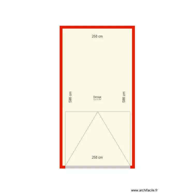 BI 3510 garage c&ocirc;t&eacute;. Plan de 