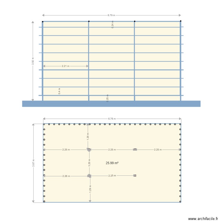 tonnelle et toile Pignans. Plan de 0 pièce et 0 m2