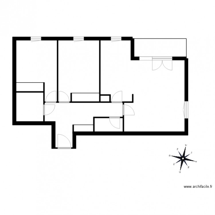 boucaau. Plan de 0 pièce et 0 m2