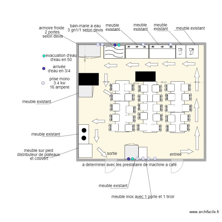 ermitage self personnel. Plan de 1 pièce et 49 m2