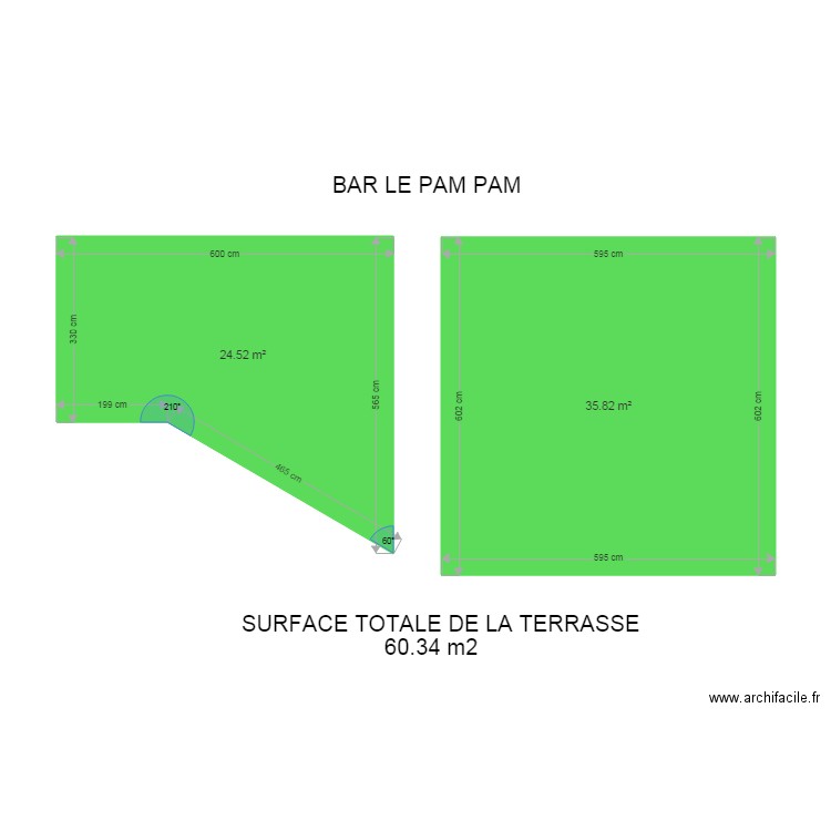 TERRASSE LE PAM PAM. Plan de 0 pièce et 0 m2