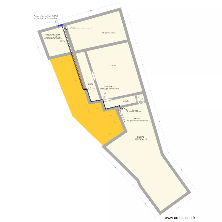 cadastre de Harnes RDC+ cotation. Plan de 