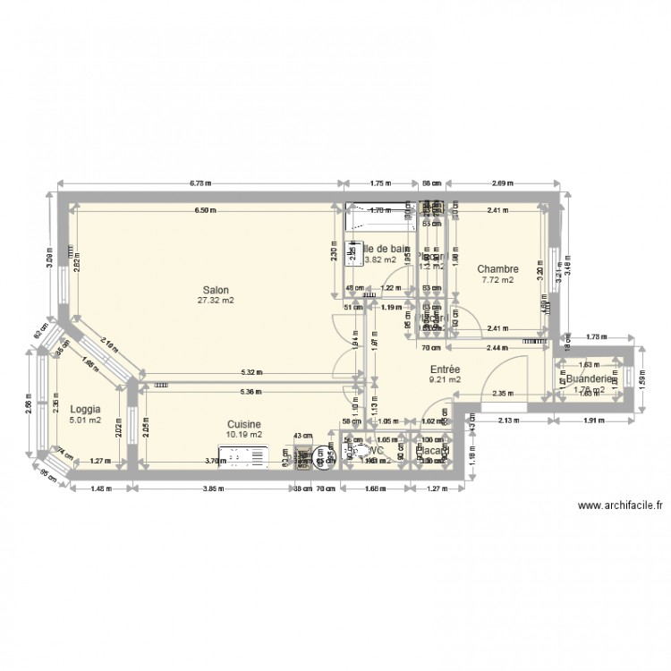 Notre ancien appartement. Plan de 0 pièce et 0 m2