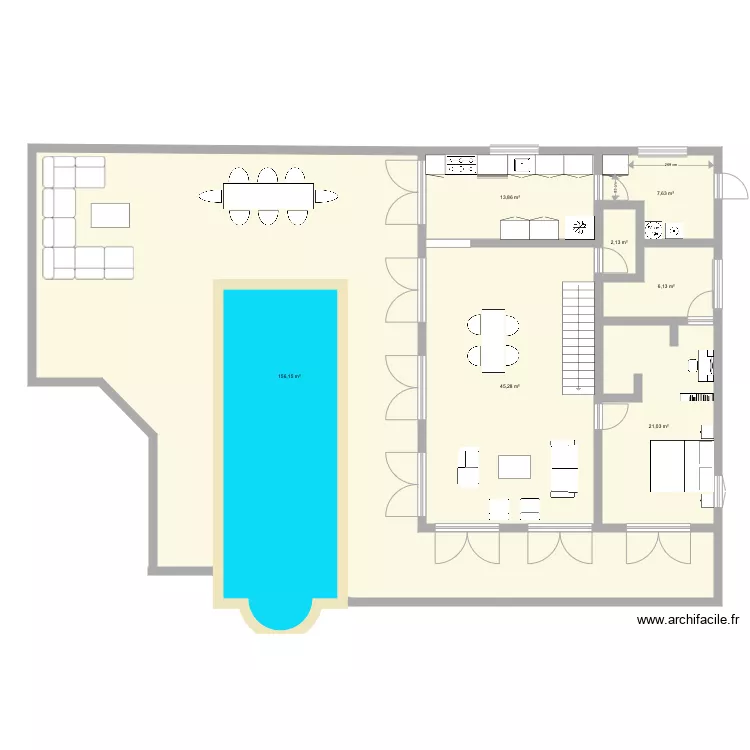 Balata Rez de jardin. Plan de 